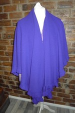 VINTAGE HOUSE OF FRASER PURPLE SHAWL/WRAP O/S VGC