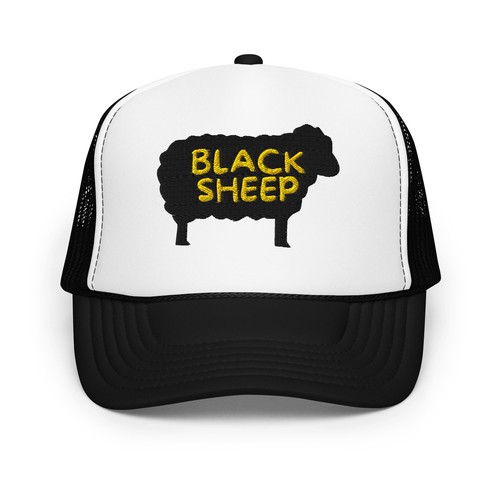Black sheep puff - black,
