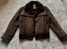 Vintage 1970s Brown Suede