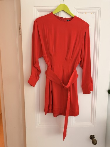 Karen millen red viscose - red,
