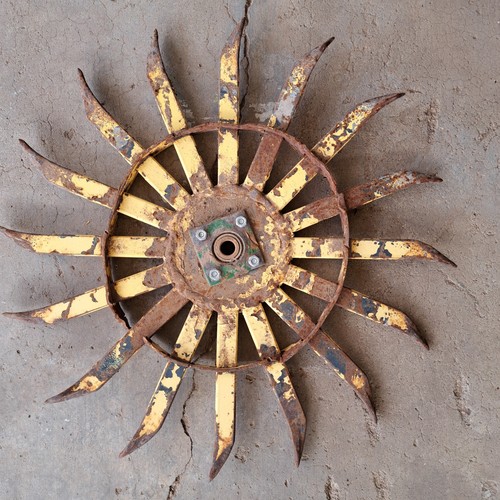 Salvaged iron rotary - salvaged,