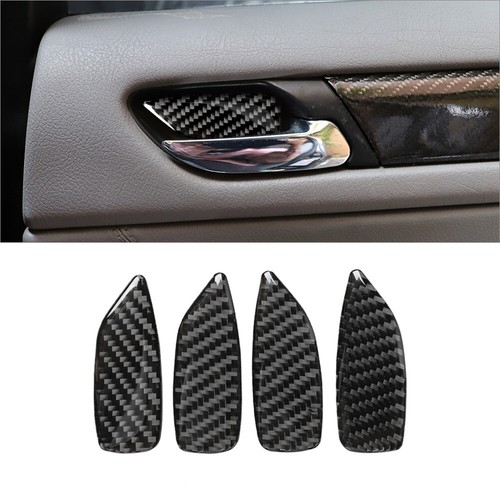 4pcs carbon fiber door handle - carbon,
