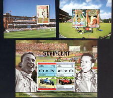 St. Vincent Grenadines Sport 3 Miniature Sheets Unmounted Mint