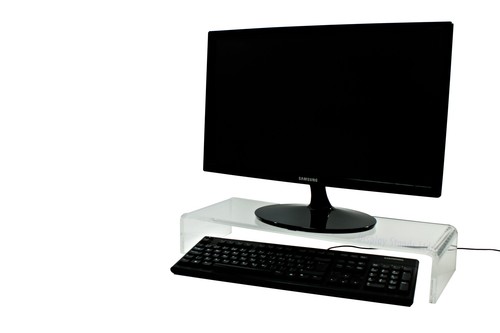 Acrylic monitor plinth 530mm - monitor,