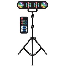 CFX Partyvibe 2 PAR-T Bar LED Party Bar and Stand Kit DJ Gig Lighting RGB Disco