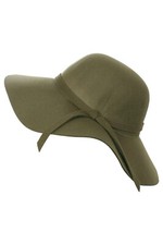 Womens Hat Floppy Self Fabric