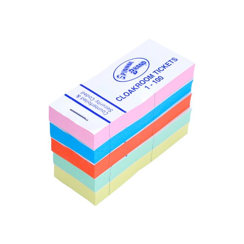 Raffle cloakroom books 1 100 - cloakroom, 1-100