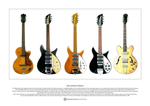 John lennon guitars - john, limited