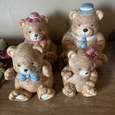 Vintage Teddy Bear Family