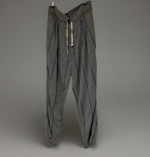 Vivienne Westwood 2019 Mens High Waist Sarouel Pinstriped Grey Trousers Pants 48