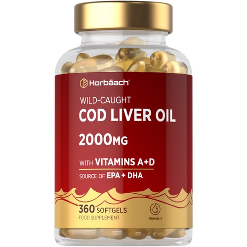 Cod liver oil capsules - cod, 2000mg