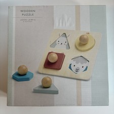 John Lewis Wooden Puzzle Baby Kids Animal Learning Toy Gift . BNWT 