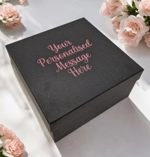 Personalised Black Gift Box