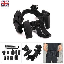 Police Guard Tactical Belt Buckles with 9 Pouches Utility Kit Security Black New