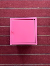 Bright Pink  Discontinued Lixhult Wall Hung Metal Cabinet New Boxed