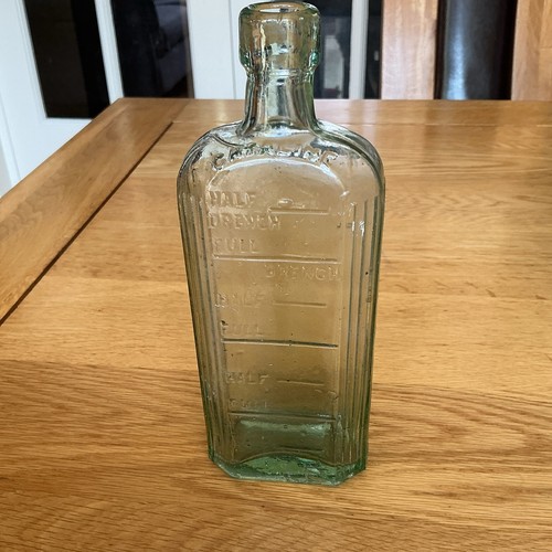Vintage embossed green - green, glass