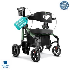 2-in-1 Walker & Wheelchair