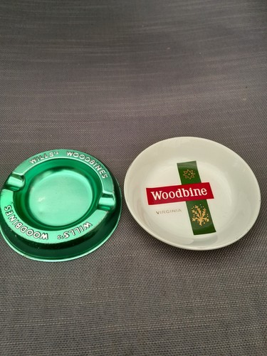 Vintage woodbine ashtrays - vintage,
