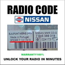 NISSAN RADIO CODES CONNECT
