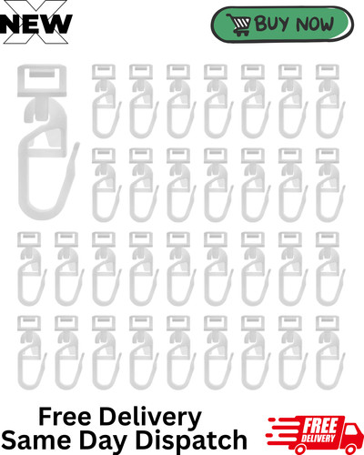 Pcs plastic curtain hooks - 60,