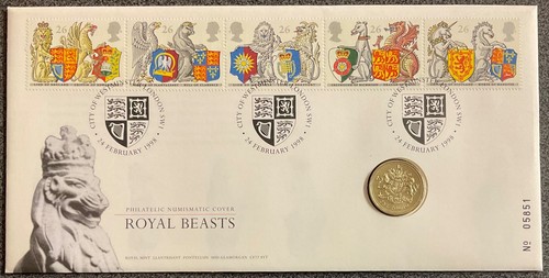 Royal beasts commemorative - beasts,commemorative, £1