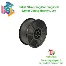Pallet Strapping Banding Coil 12mm 260kg Heavy Duty *FREE NEXT DAY DELIVERY*