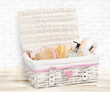 Wicker Storage Hamper With Lid