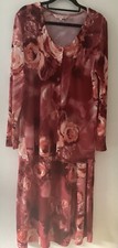 Beautiful Michele Hope Dress And Cardigan Style Jacket Size 10/ 12/14