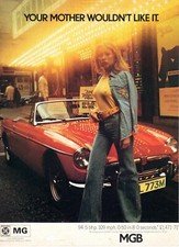 MGB Classic Car 1973  Retro Advertising Poster Various Sizes