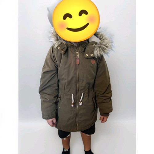 Girls green hooded parka - h&m,