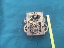 OLD ANTIQUE  BRASS CLOCK MOVEMENT