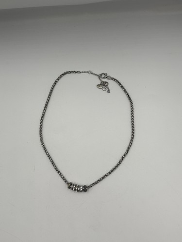 Fossil silver tone crystal - tone,