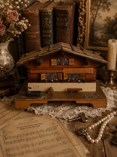 Vintage swiss chalet reuge - chalet,