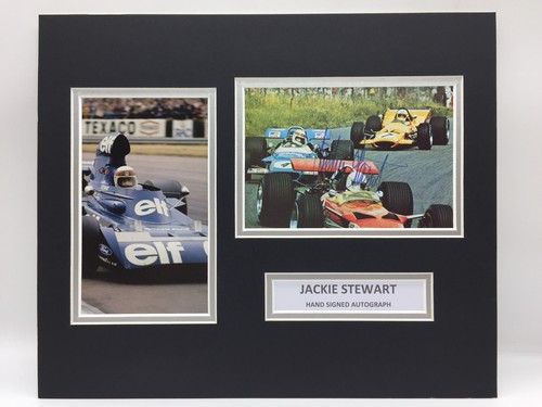 Rare jackie stewart signed - rare,