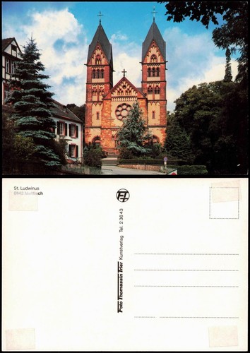 Postcard mettlach ludwinus - postcard,