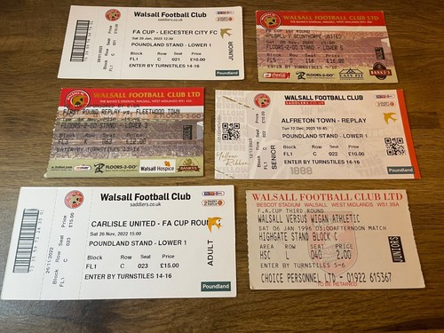 Walsall football fa cup - 6,