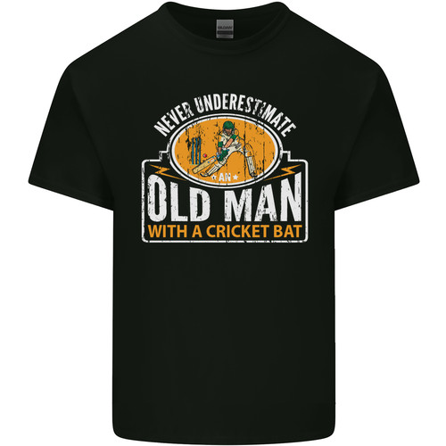 Old man with cricket - cricket, bat