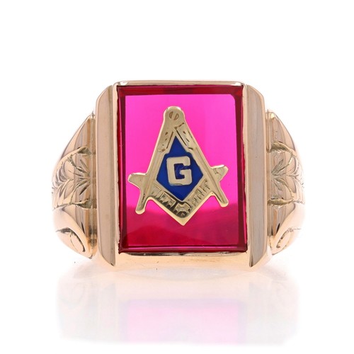 Yellow gold blue lodge - gold, vintage