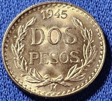 A 1945 Mexican Dos Pesos