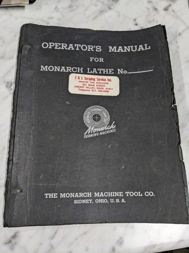 Monarch operator manual - monarch,
