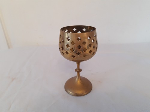 Vintage brass candle holder - vintage,