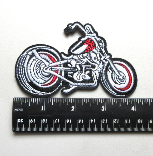 Old school bobber motorcycle - old,