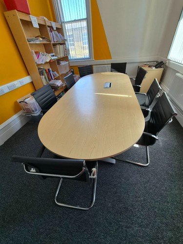 Boardroom table and chairs