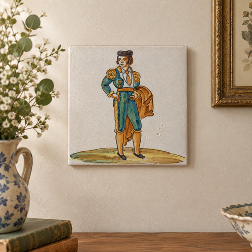 Vintage hand painted ceramic - hand-painted,