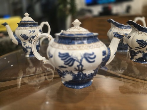 Booths real old willow teapot - real,