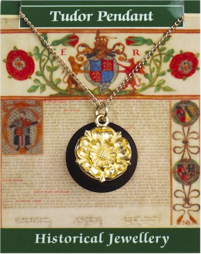 Tudor rose pendant - rose,