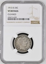 American Barber Quarter Ngc 25 Cent Silver xf 