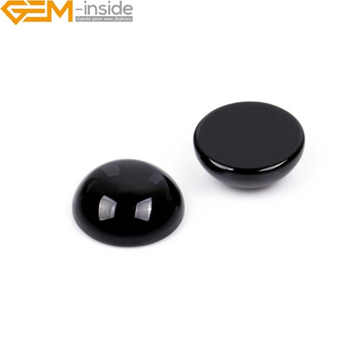 Natural black agate - black,