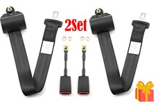 2 Set Retractable Lap/Seat Belt- CAR/MOTORHOME/VAN/TRUCK/CAMPER/BUS/COACH UK