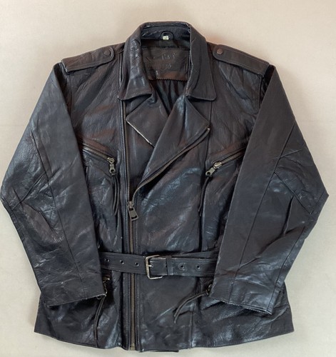 Vintage leather biker - leather,